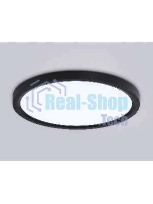 Светильник светодиодный ультратонкий Ambrella light FZ1906 BK черный IP54 26W 3000K-6500K CCT-переключатель D370*25 (Без ПДУ)