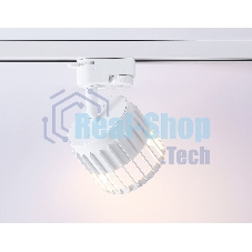 Трековый однофазный светильник Ambrella light GL5348 WH белый GX53 D100*80