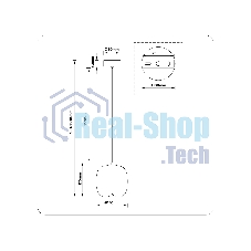Подвесной светодиодный светильник Ambrella light LH11091 WH/FR белый/белый матовый 4W 3000K D150*170