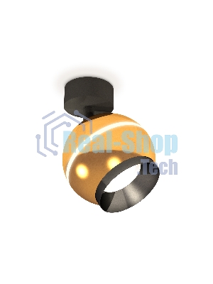 Комплект поворотного светильника Ambrella light XM1105001 PYG/SBK/PBK золото желтое полированное/черный песок/черный полированный MR16 GU5.3 LED 3W