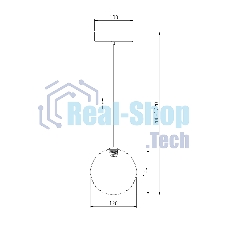 50232/1 LED / подвесной светильник / янтарный