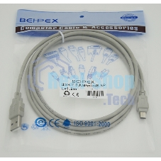 Кабель USB2.0 AM/miniBm 1.8м USB/miniUSB 1.8m, серый