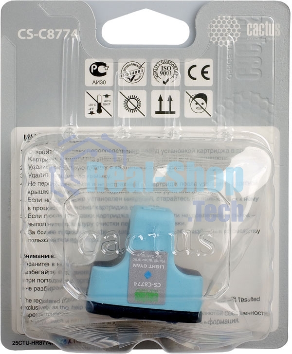 Картридж струйный Cactus CS-C8774 светло-голубой для №177 HP PhotoSmart 3213/3313/8253/C5183/C6183 (