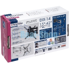 Кронштейн для телевизора Kromax DIX-14 черный 15