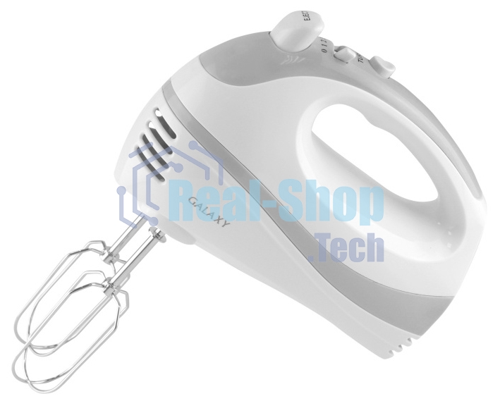 Миксер электрический Galaxy GL 2209, белый, ручной, 300 Вт, 5 скоростей + режим 