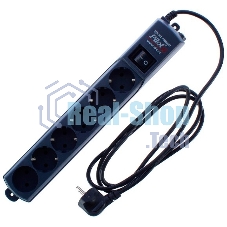 Сетевой фильтр Surge protector Pilot S Max (5 euros + 1GP), 15A/3.5kVA, automatic, 1.8 m, graphite