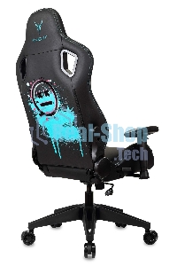 Кресло игровое Knight Outrid Smile черный эко.кожа крестов. пластик