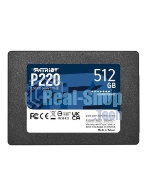 Накопитель SSD Patriot P220, 512Gb, SATA III, 2.5