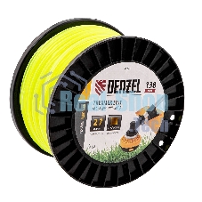 Леска для триммера Denzel квадрат, 2,7м х 138м, на DIN катушке FLEX CORD