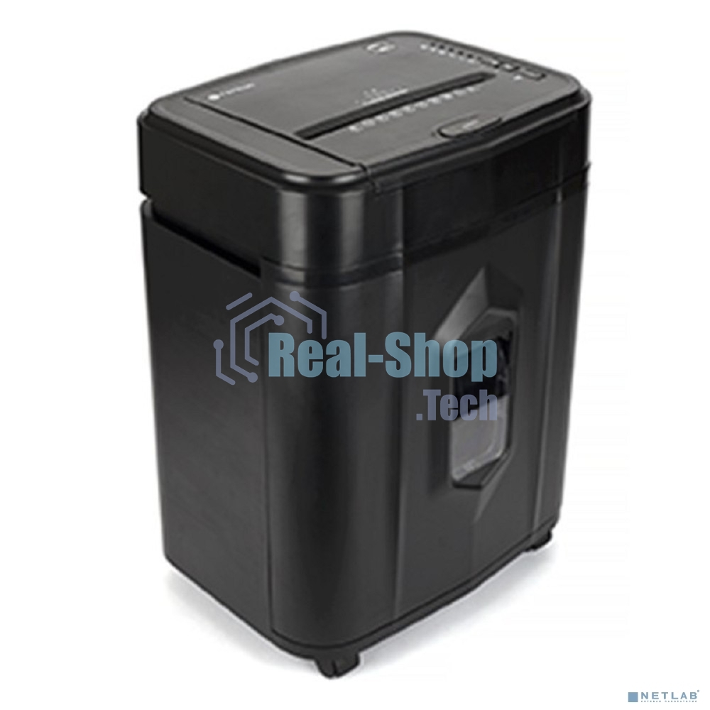 Шредер Heleos АП20-4 черный с автоподачей (секр.P-4) перекрестный 131лист. 20лтр. скрепки скобы пл.карты