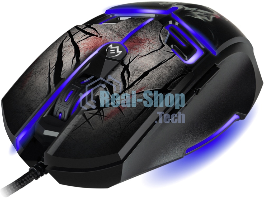 Мышь проводная SVEN RX-G805 черный, 8000 dpi, USB, кнопки - 6