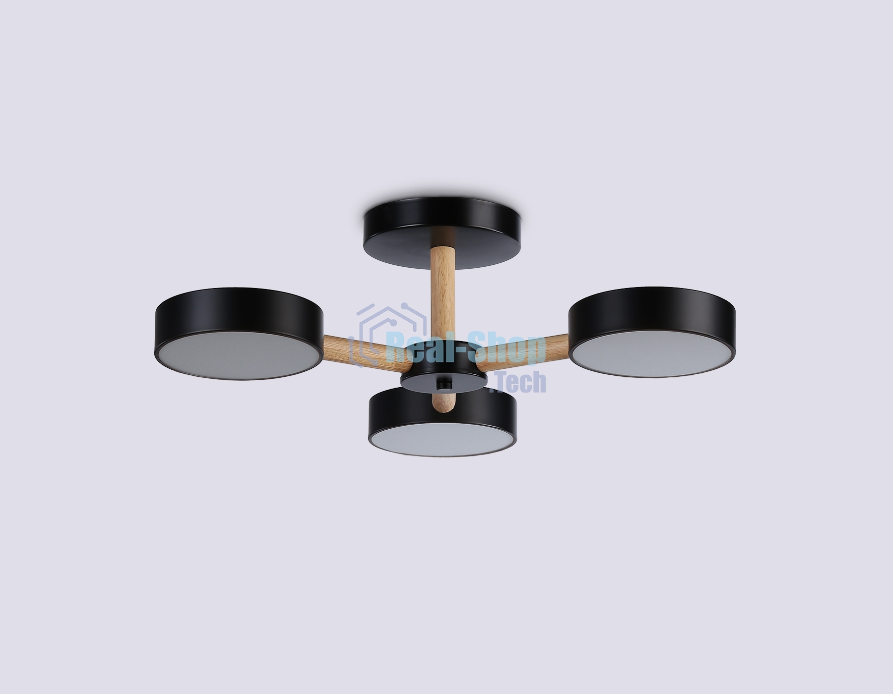 Светильник Ambrella light FL4823/3 BK черный 3000K-6400K 40W D580*160 (ПДУ ИК)