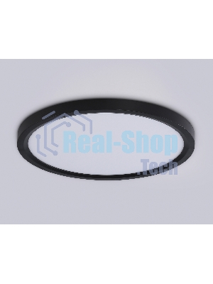 Светильник светодиодный ультратонкий Ambrella light FZ1906 BK черный IP54 26W 3000K-6500K CCT-переключатель D370*25 (Без ПДУ)