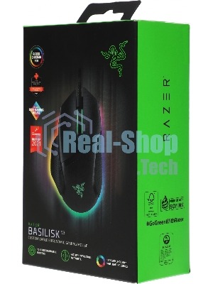 Мышь проводная Razer Basilisk V3 черный, 26000 dpi, USB, кнопки - 11