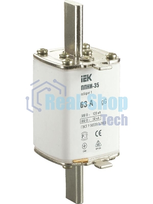 Вставка плавкая ППНИ-35 63А габарит 1 IEK DPP30-063
