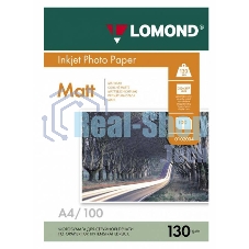 Фотобумага Lomond 0102004 A4/130г/м2/100л./белый матовое/матовое для струйной печати