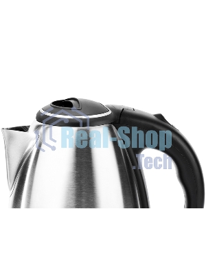 Чайник электрический Centek CT-0035 матовый, металл, 1,5 л, 2000 W, хромированная вставка на крышке