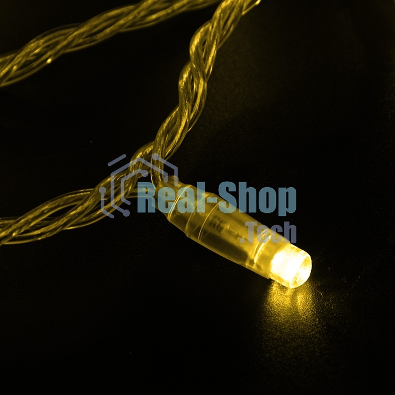 Гирлянда Neon-night Нить 10м, постоянное свечение, прозрачный ПВХ, 24В, желтый