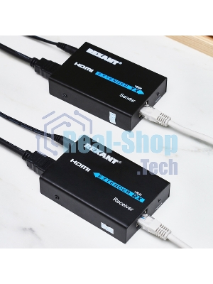 Удлинитель HDMI по витой паре RJ-45(8P-8C) кат. 5е/6 120 м Rexant