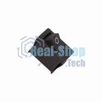 Выключатель клавишный Rexant 250V 6А (2с) ON-OFF черный Mini