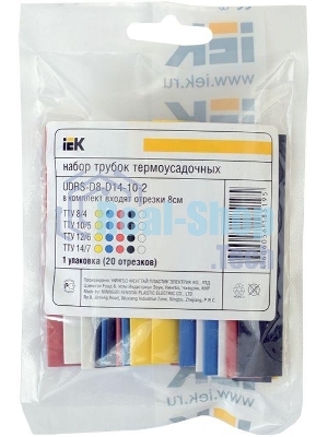 Набор ТТУ 2/1, 4/2, 6/3, 8/4 З, С, К, Ч, Б 20х8см/упак IEK