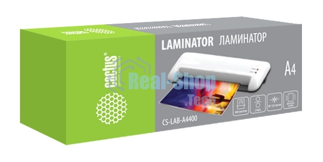Ламинатор Cactus CS-LAB-A4400 A4 (80-125мкм) 40 см/мин (2 вал.) лам.фото