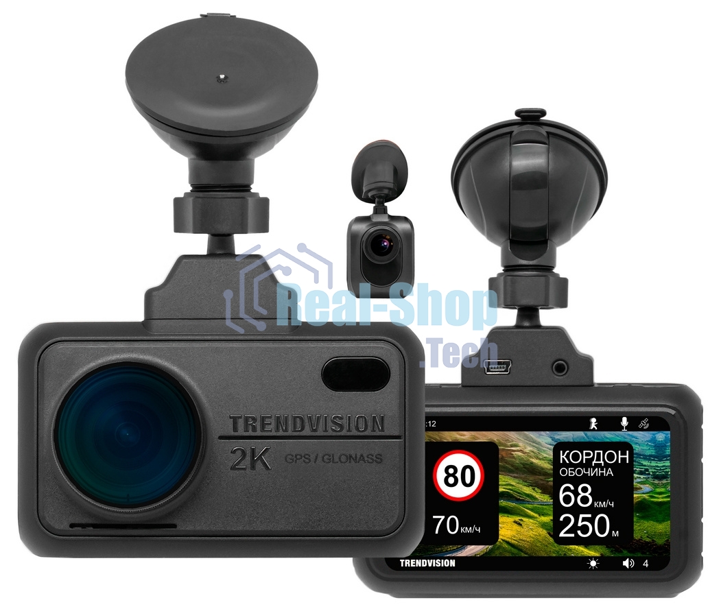 Видеорегистратор TrendVision TDR-721S EVO PRO, 2304x1296, 3