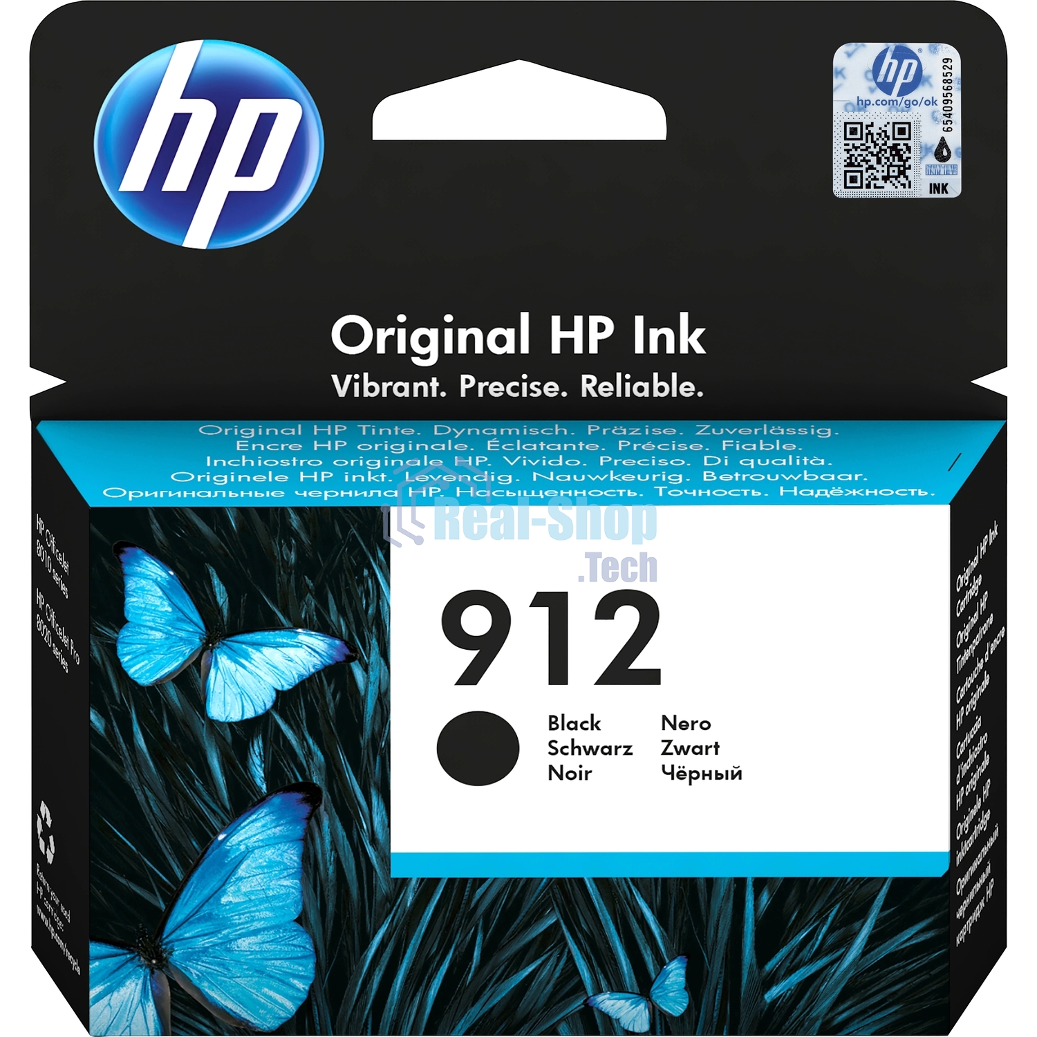 Картридж струйный HP 912 3YL80AE черный (300 стр.) для HP DJ IA OfficeJet 801x/802x