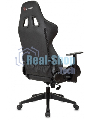 Кресло ZOMBIE GAME RGB черный, экокожа, 120 кг, подголовник, механизм качания