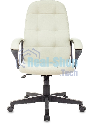 Кресло Бюрократ CH 002 OR-10 слоновая кость, экокожа