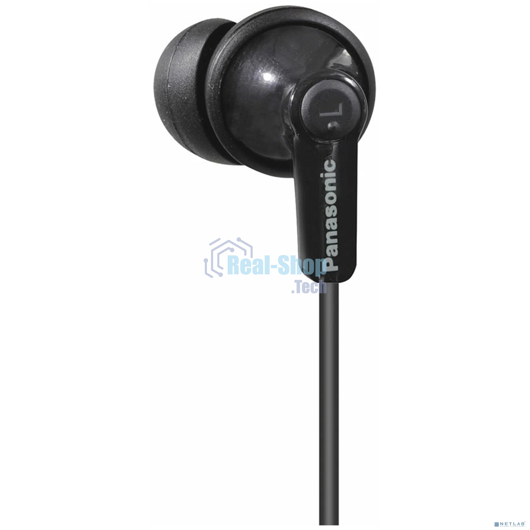 Наушники вкладыши Panasonic RP-HJE120 1.1м черный проводные в ушной раковине (RP-HJE120EEK)