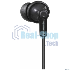 Наушники вкладыши Panasonic RP-HJE120 1.1м черный проводные в ушной раковине (RP-HJE120EEK)