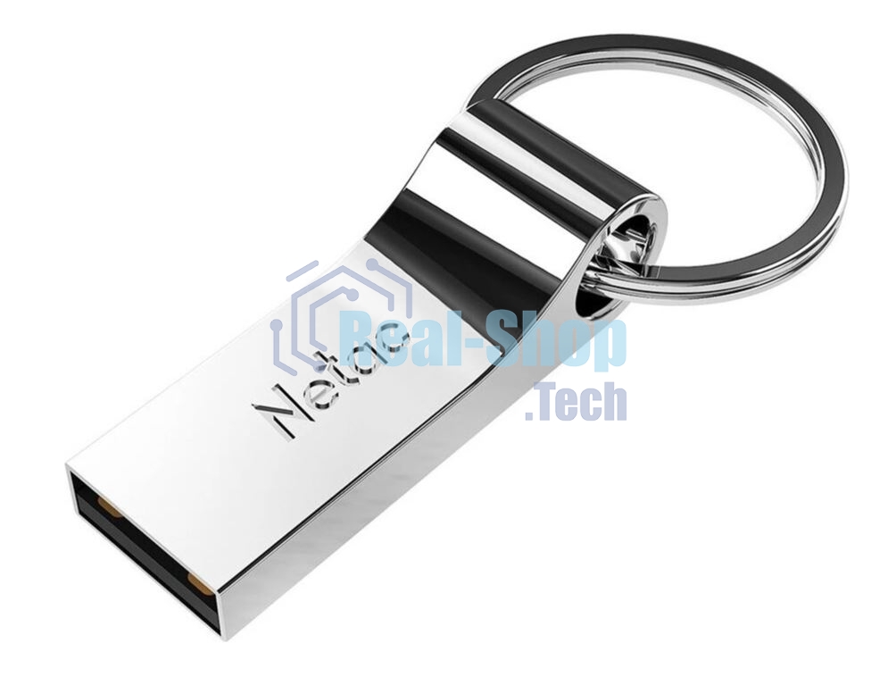 Флешка USB Netac U275 (NT03U275N-016G-20SL), 16Gb, USB 2.0, R/W 50/40, серебристый