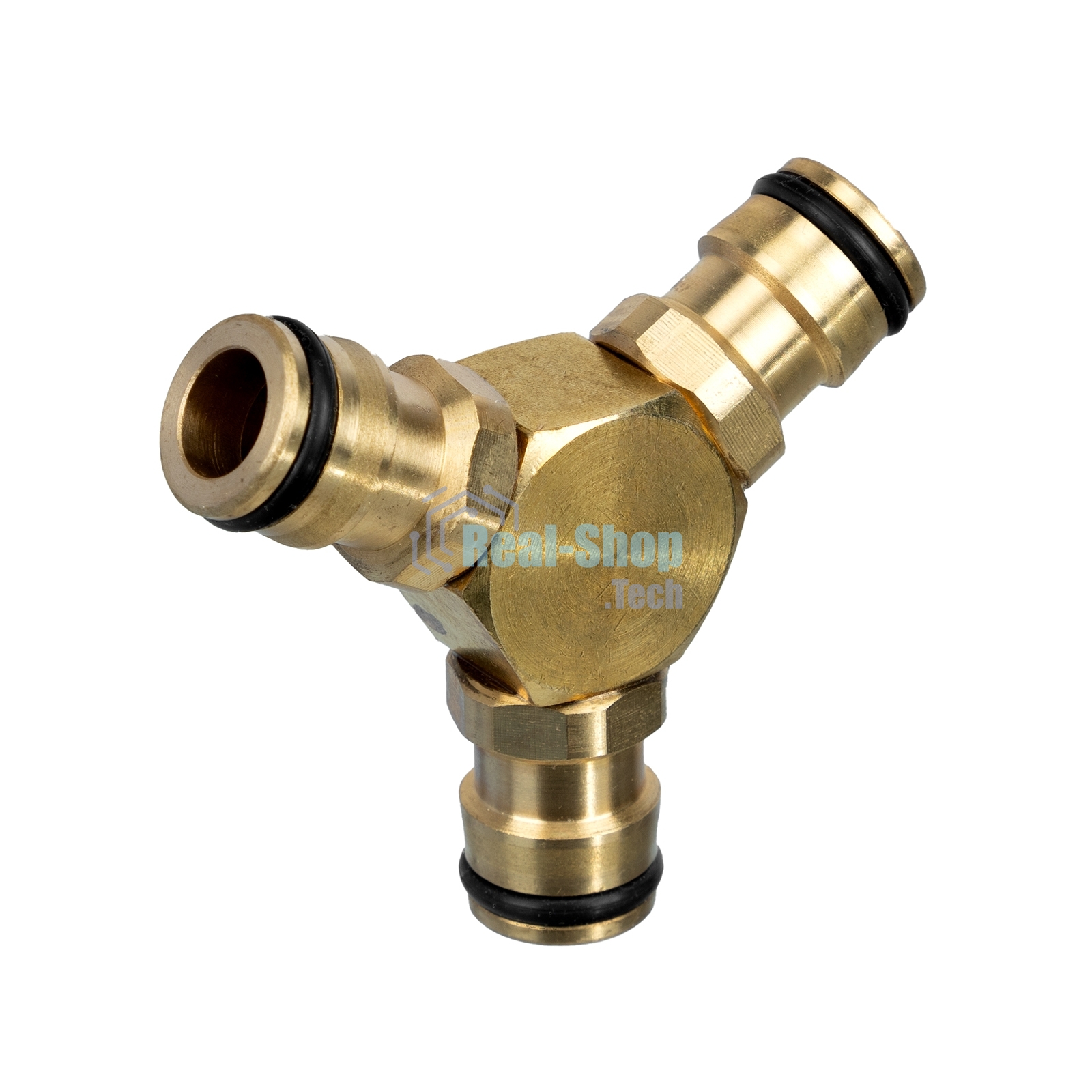 Тройник для разветвления или соединения, штуцерный, латунный Palisad