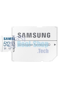 Флеш карта microSDXC 512Gb Samsung MB-MC512SA/EU EVO Plus + adapter