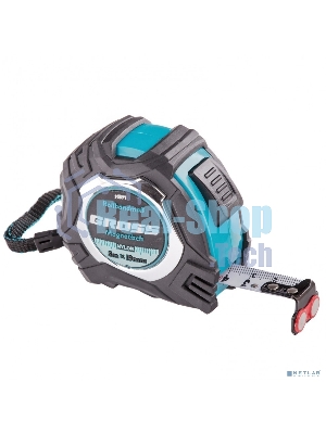 Рулетка Gross Magnetisch, 5 м х 19мм, обрезин. корпус, автоматич. фиксация, нейлон. покр., магн. зацеп