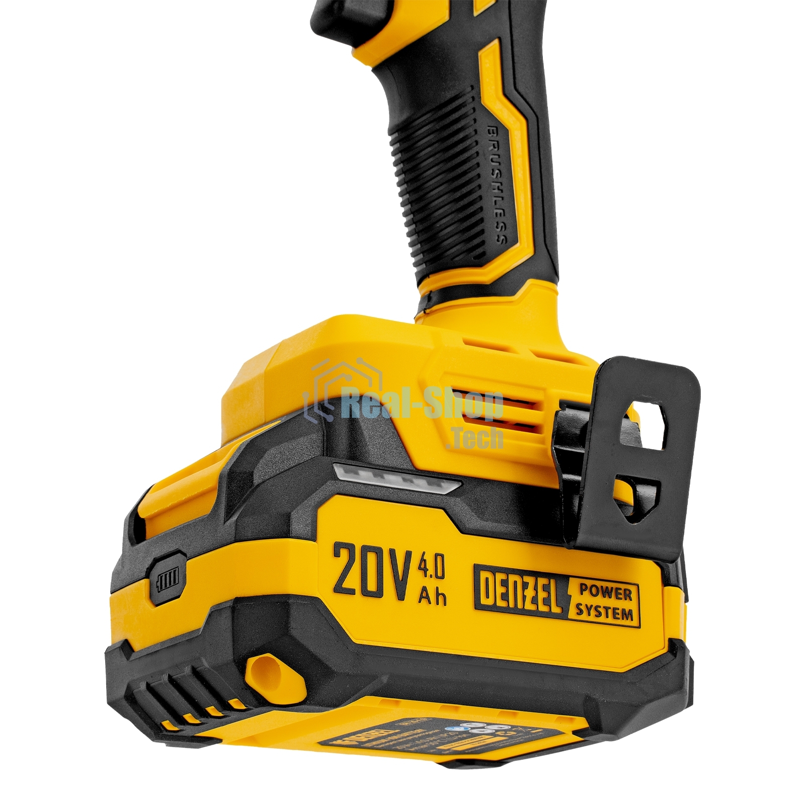 Винтоверт ударный аккумуляторный бесщет. Denzel CIDH-BL-20-270, Li-Ion, 20 В