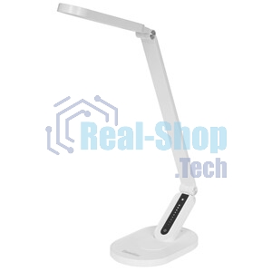 Настольный светильник Camelion KD-859 C01 белый LED (Свет-к наст.10Вт,230В,750лм,сенс.рег.ярк и цвет.темп,USB-5В,1А)