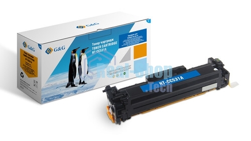 Картридж лазерный G&G GG-CC531A голубой (2800 стр.) для HP CLJ CP2020/CP2025/CM2320 MFP, MF8330/8350/8380