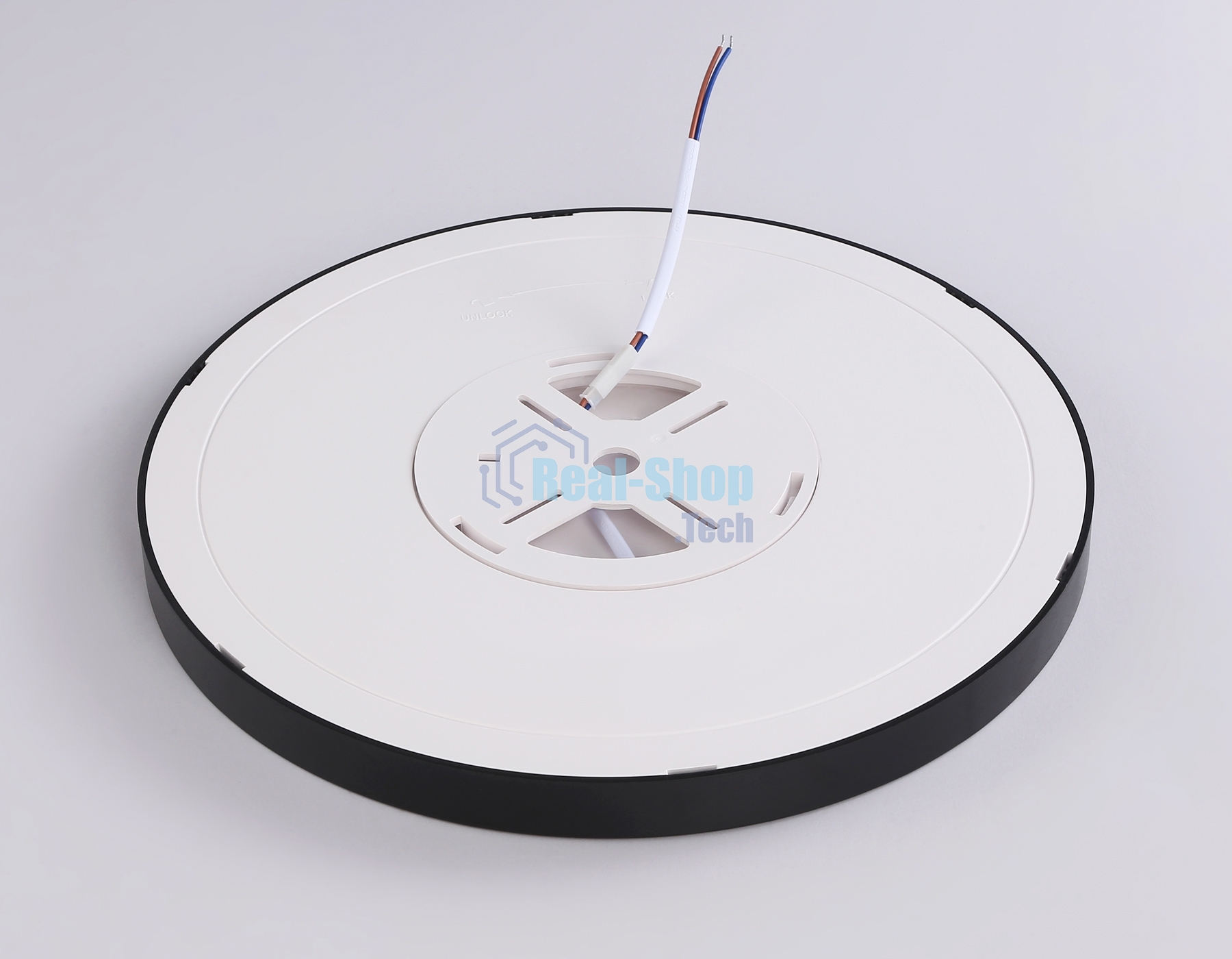 Светильник светодиодный ультратонкий Ambrella light FZ1906 BK черный IP54 26W 3000K-6500K CCT-переключатель D370*25 (Без ПДУ)