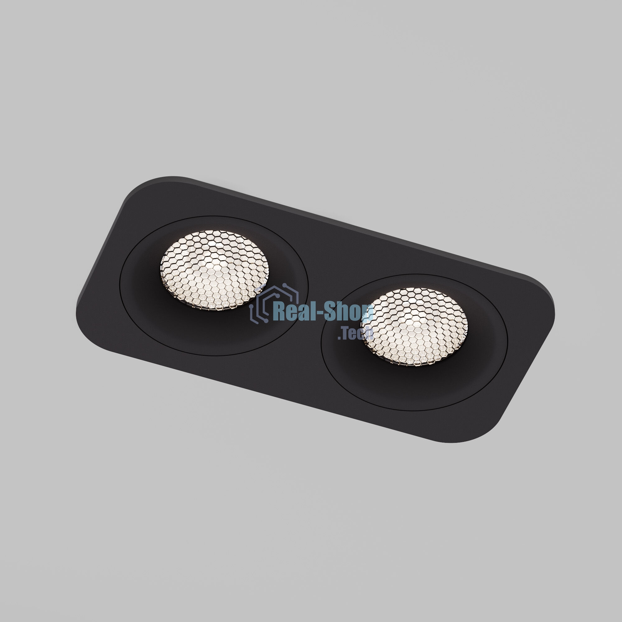 15277/LED / Светильник встраиваемый 20W 4000K черный IP44