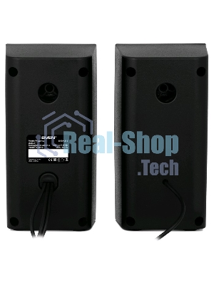 Колонки SVEN 318 черный USB-порт ПК, ноутбука или адаптер 5V DC