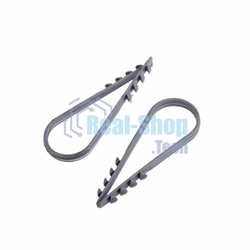 Дюбель-хомут нейлоновый PROconnect 19-25 мм, серый, упаковка 100 шт.