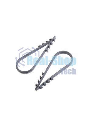 Дюбель-хомут нейлоновый PROconnect 19-25 мм, серый, упаковка 100 шт.