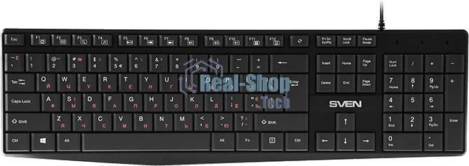Клавиатура проводная Sven KB-S305 черная USB