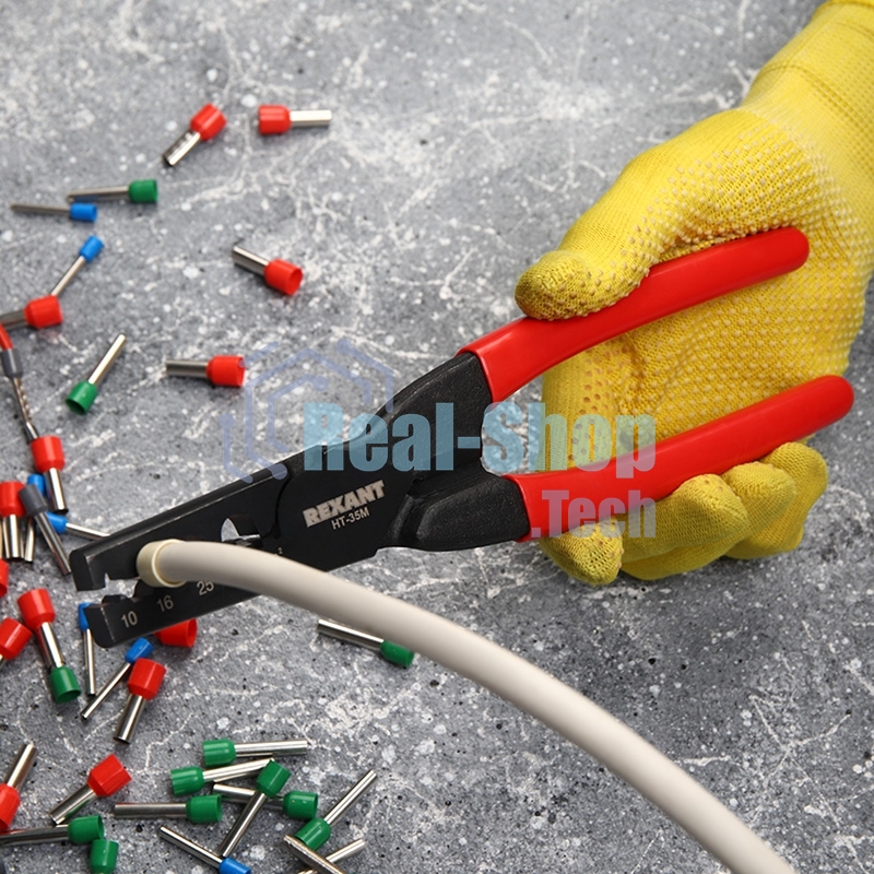 Пресс-клещи Rexant для обжима втулочных наконечников 10-35 мм² (HT-35M)