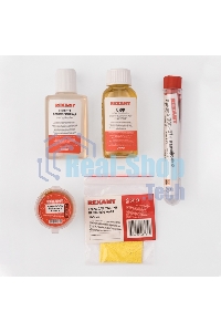 Набор К5 для пайки Rexant универсальный (припой, губка, канифоль, флюс СКФ, флюс ОК)