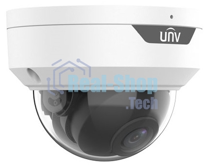 Видеокамера Uniview IP купольная антивандальная, 1/2.7
