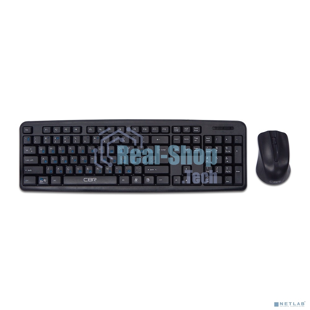 Комплект клавиатура + мышьCBR KB SET 710 проводной, USB, 104 клавиши, длина кабеля 1,8 м