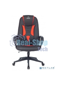 Кресло игровое Zombie 8 черный/красный, искусственная кожа, крестовина пластик